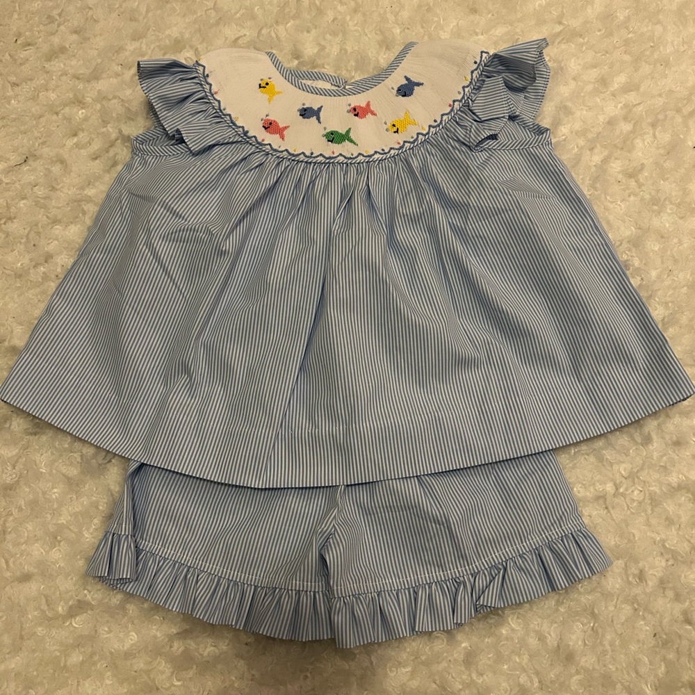 Two Piece Smocked Set